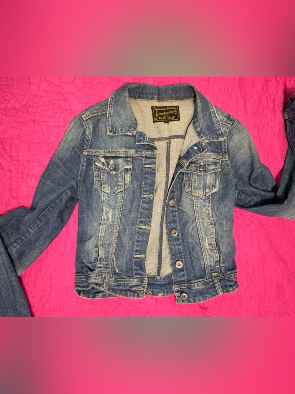 stradivarius Blue Denim Jacket